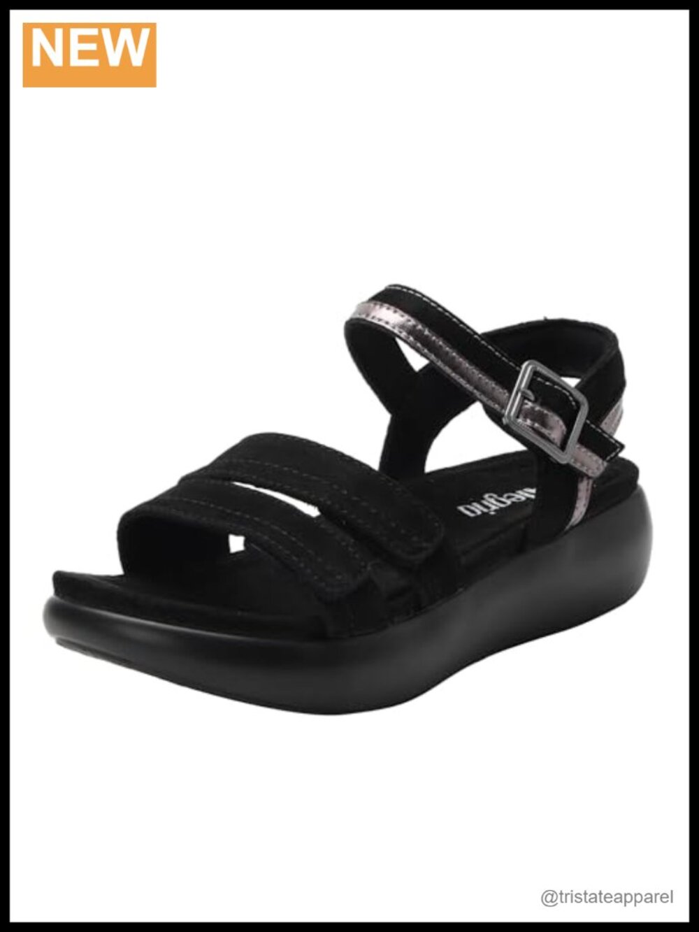 Alegria Blinda Leather Sandals Adjustable Straps Arch Support Comfort
